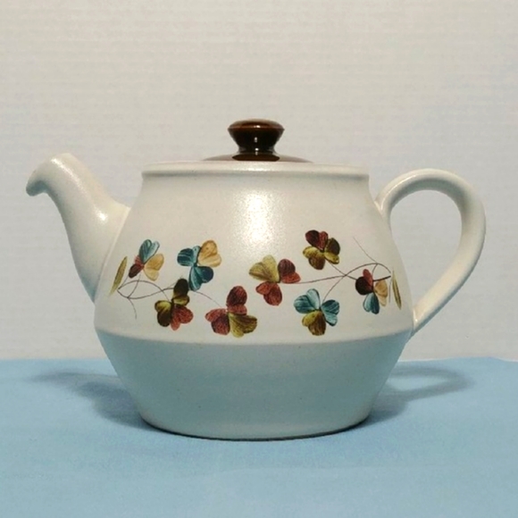 Vintage Denby Stoneware Shamrock Teapot with Lid Excellent - Picture 5 of 13